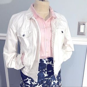 White denim jacket